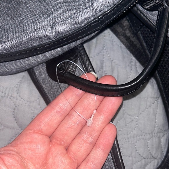 NEW BOCONI Recycled Polyester & Leather Backpack ( DEFECT) - Picture 10 of 11